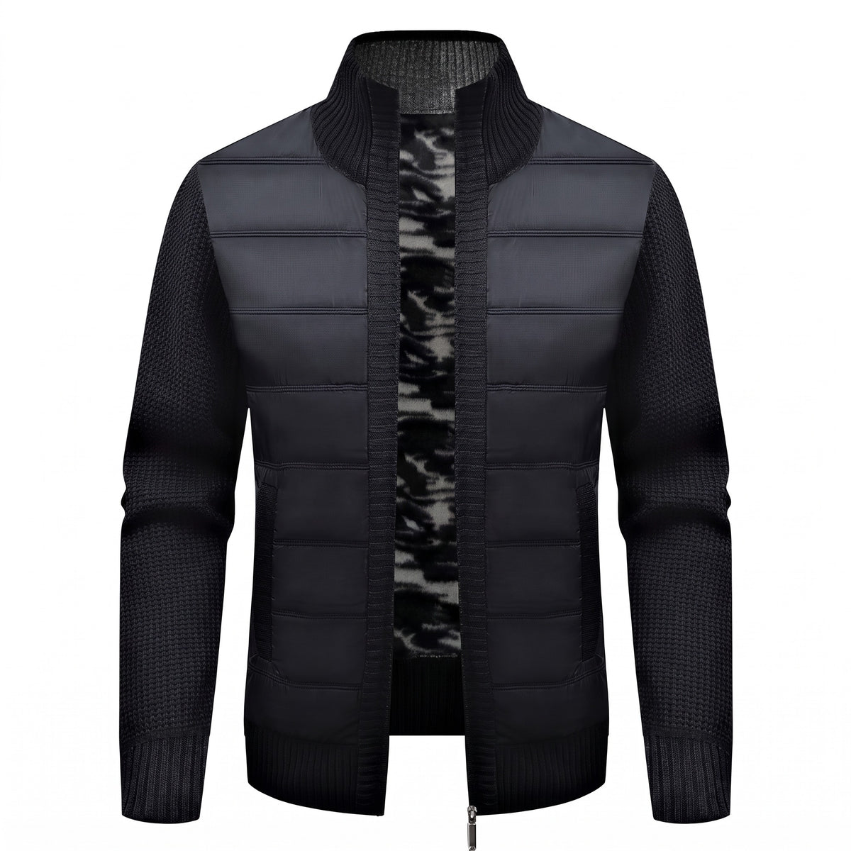 Vasto Quilted Knit Hybrid Jacket - cover