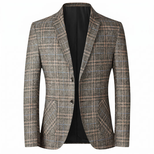 Velletri Check Two-Button Blazer - cover
