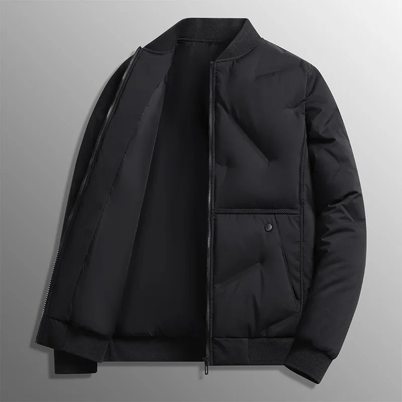 Vergiate Padded Baseball Jacket - Black