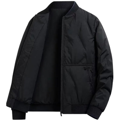 Vetralla Quilted Baseball Jacket - Black