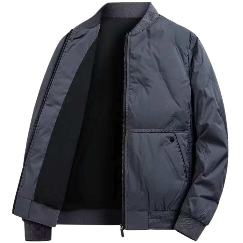 Vetralla Quilted Baseball Jacket - Blue