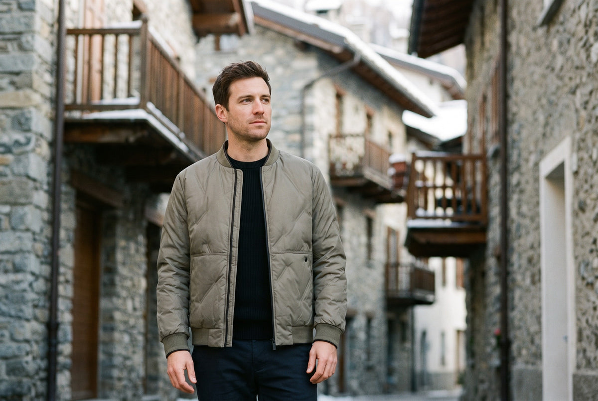 Vetralla Quilted Baseball Jacket