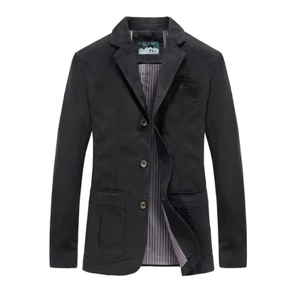 Viareggio Patch-Pocket Casual Blazer - Black