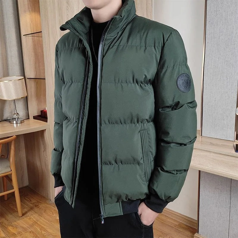 Vigevano Stand-Collar Puffer Jacket - Green