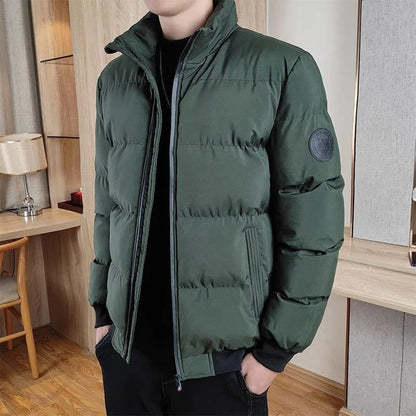 Vigevano Stand-Collar Puffer Jacket - Green