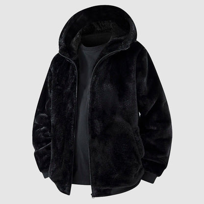 Vignola Faux Fur Hooded Jacket - Black
