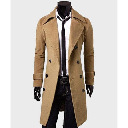 Vinci Double-Breasted Long Overcoat - photo 2