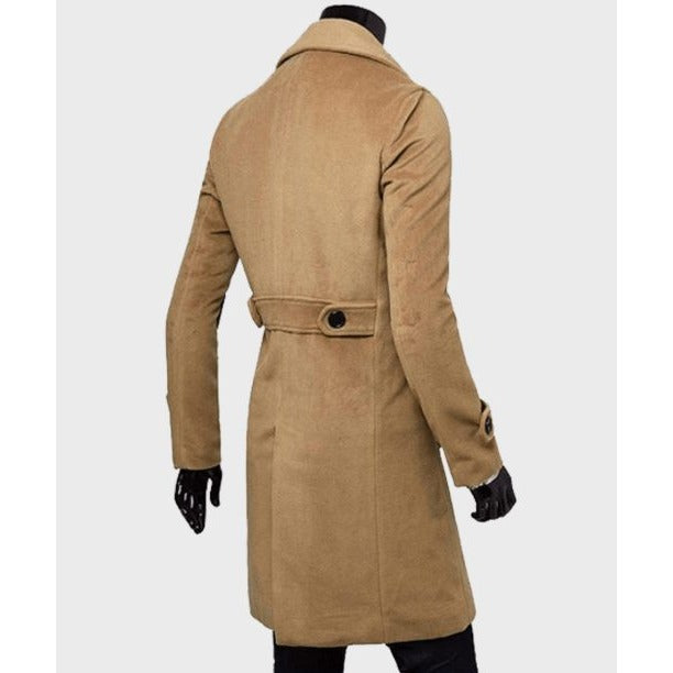 Vinci Double-Breasted Long Overcoat - photo 3