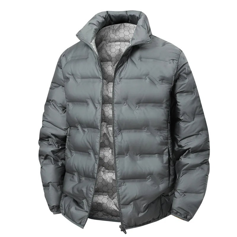 Vipiteno Stand-Collar Quilted Puffer Jacket - Grey