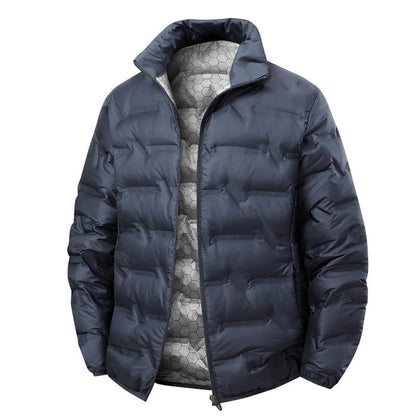 Vipiteno Stand-Collar Quilted Puffer Jacket - Dark Blue