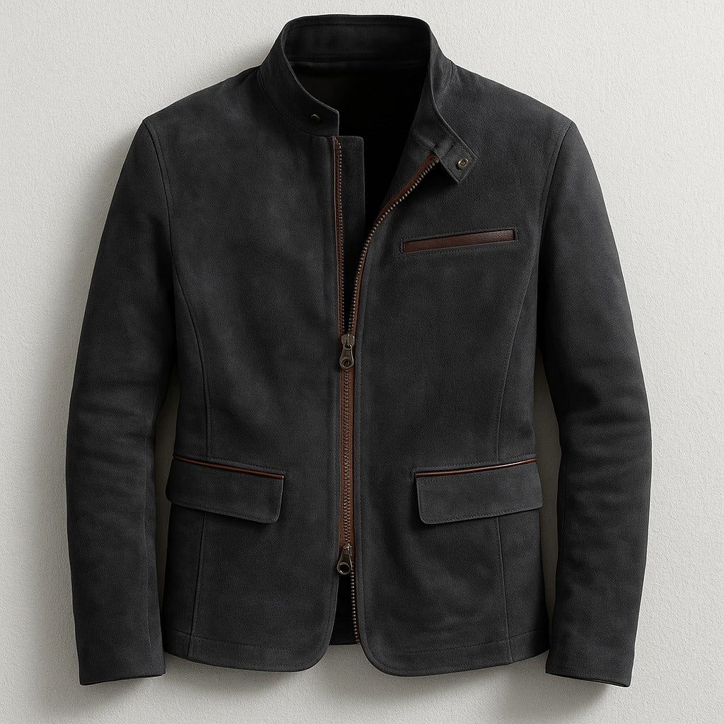 Volterra Suede Field Jacket - Black