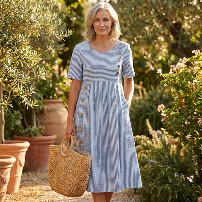 Striped Midi Dress - lifestyle