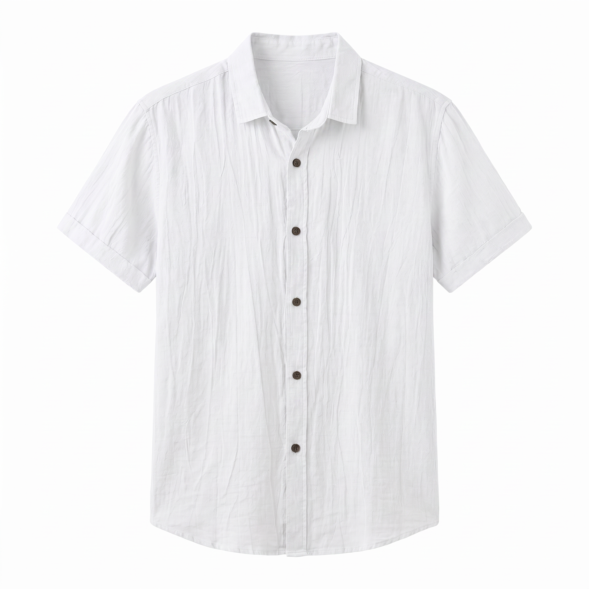 Phuket Linen Shirt - white-front
